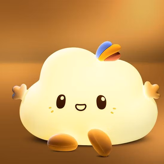 Lámpara de mesa de luz nocturna para guardería, venta al por mayor, ahorro de energía recargable por USB