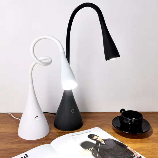 Lámpara de escritorio LED de iluminación decorativa para negocios, plegable, con cuello de cisne, diseño de arte minimalista, venta al por mayor europea, para regalo creativo